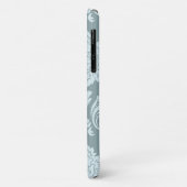 Rococo Damask Art I Duck Egg Blue+Teal Case-Mate iPhone Hülle (Hinten/Links)