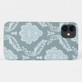 Rococo Damask Art I Duck Egg Blue+Teal Case-Mate iPhone Hülle (Rückseite (Horizontal))