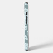 Rococo Damask Art I Duck Egg Blue+Teal Case-Mate iPhone Hülle (Rückseite / Links)