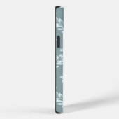 Rococo Damask Art I Duck Egg Blue+Teal Case-Mate iPhone Hülle (Rückseite / Rechts)