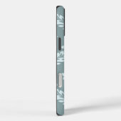 Rococo Damask Art I Duck Egg Blue+Teal Case-Mate iPhone Hülle (Rückseite / Rechts)