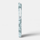 Rococo Damask Art I Duck Egg Blue+Teal Case-Mate iPhone Hülle (Rückseite / Links)