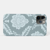 Rococo Damask Art I Duck Egg Blue+Teal Case-Mate iPhone Hülle (Rückseite (Horizontal))