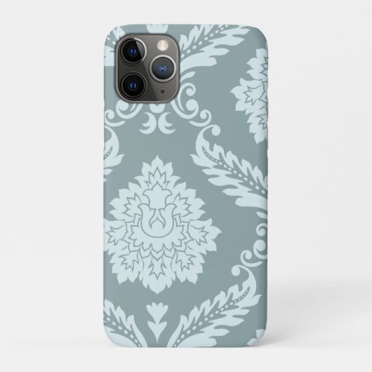 Rococo Damask Art I Duck Egg Blue+Teal Case-Mate iPhone Hülle (Rückseite)
