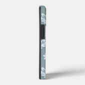 Rococo Damask Art I Duck Egg Blue+Teal Case-Mate iPhone Hülle (Rückseite / Rechts)