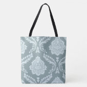 Rococo Damask Art I Duck Egg Blue+Teal Tasche (Vorderseite)