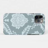 Rococo-Damask-Kunst I Entengrün+Türkis Case-Mate iPhone Hülle (Rückseite (Horizontal))