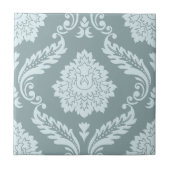 Rococo Damask Lg Pattern Duck Egg Blue+Teal Fliese (Vorderseite)
