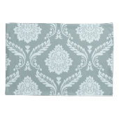 Rococo Damask Lg Pattern Duck Egg Blue+Teal Kissenbezug (Rückseite)