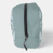 Rococo-Damask-Muster Enteneiblau+Türkis Waschbeutel (Rechts)