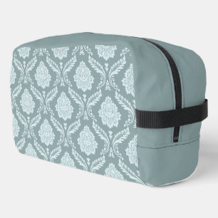 Rococo-Damask-Muster Enteneiblau+Türkis Waschbeutel