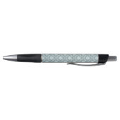 Rococo Damask Pattern Duck Egg Blue+Teal Kugelschreiber (Unterseite)