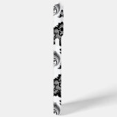 Rococo Damask Pattern Grey Black White Case-Mate iPhone Hülle (Rückseite / Rechts)