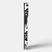 Rococo Damask Pattern Grey Black White Case-Mate iPhone Hülle (Rückseite / Rechts)