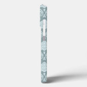 Rococo Damask Rpt Pattern Duck Egg Blue+Teal Case-Mate iPhone Hülle (Rückseite / Links)
