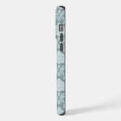Rococo Damask Rpt Pattern Duck Egg Blue+Teal iPhone Hülle (Linke Seite)
