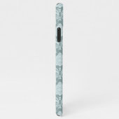 Rococo Damask Rpt Pattern Duck Egg Blue+Teal iPhone Hülle (Rechte Seite)