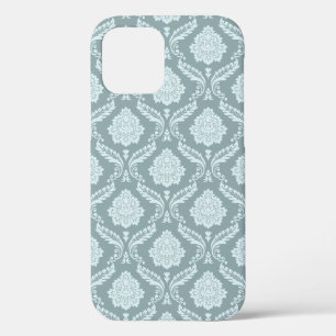 Rococo-Damask-Wiederholungsmuster Entengrüne+Türki Case-Mate iPhone Hülle