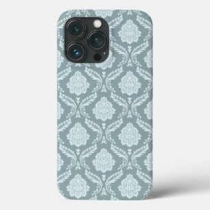 Rococo-Damask-Wiederholungsmuster Entengrüne+Türki Case-Mate iPhone Hülle