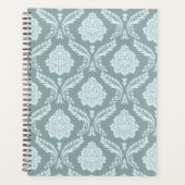 Rococo-Damaskenmuster Entenei-Blau+Türkis Planer (Vorderseite)