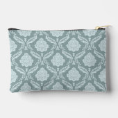 Rococo-Damaskmuster Entengrüne + Türkis Zubehörtasche (Rückseite)