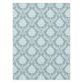 Rococo-Damaskmuster Entente-Ei Blau+Türkis Tischdecke (Vorderseite)