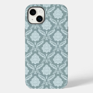 Rococo Damast-Wiederholungsmuster Entenei Blau+Tür Case-Mate iPhone 14 Plus Hülle
