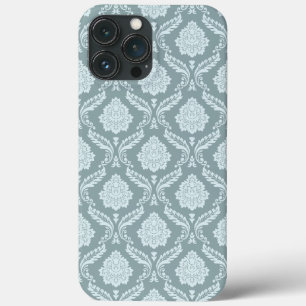 Rococo Damast-Wiederholungsmuster Entengrüne+Türki Case-Mate iPhone Hülle