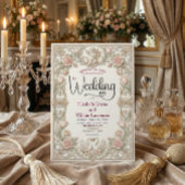 Rococo Fairytale Cherub Swan Garden Romance Einladung