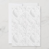 Rococo Floral Heart Galentine’s Brunch Garden Einladung (Rückseite)