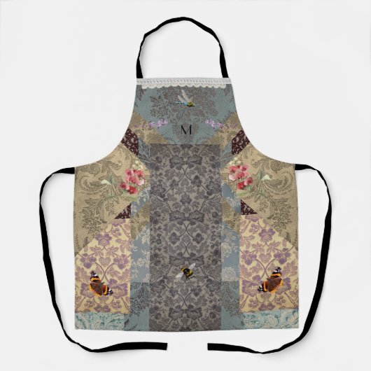 Rococo French Garden Apron Schürze (Vorderseite)