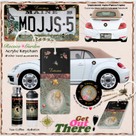 Rococo-Garten-Acrylkette Schlüsselanhänger