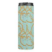 Rococo golden elements seamless pattern. Gold text Thermosbecher (Rückseite)