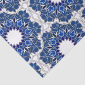 Rococo Indigo Schön Seidenpapier (Ausschnitt)