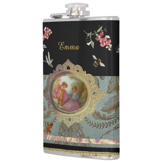 Rococo Magical Garden Flask Flachmann (Links)