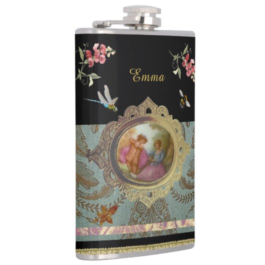 Rococo Magical Garden Flask Flachmann (Rechts)