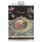 Rococo Magical Garden Flask Flachmann (Vorderseite)