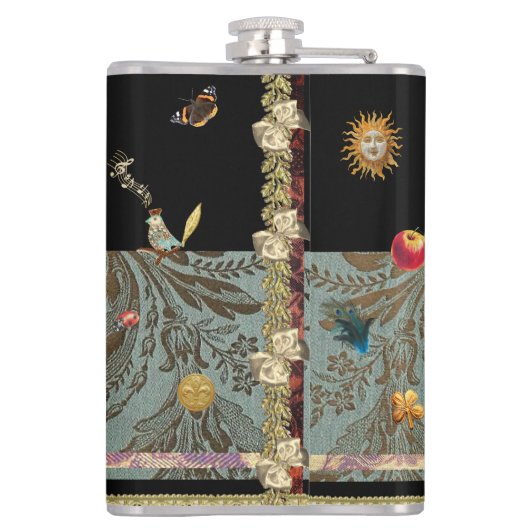 Rococo Magical Garden Flask Flachmann (Rückseite)