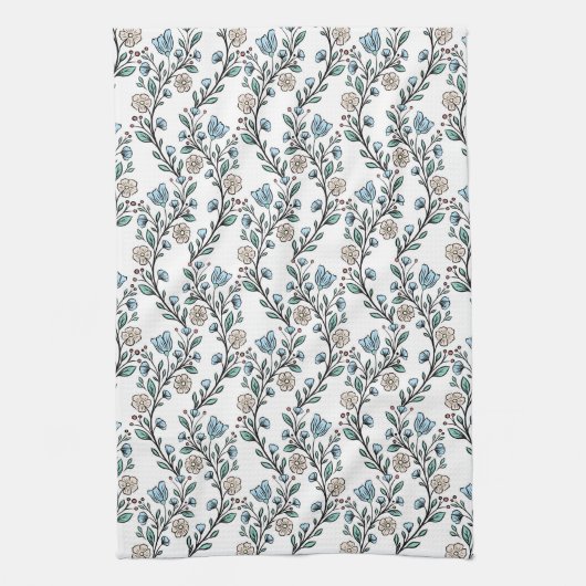 Rococo pattern geschirrtuch (Vertikal)