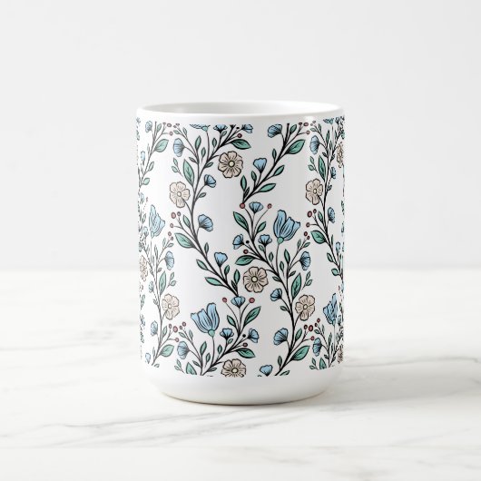 Rococo pattern kaffeetasse (Mittel)