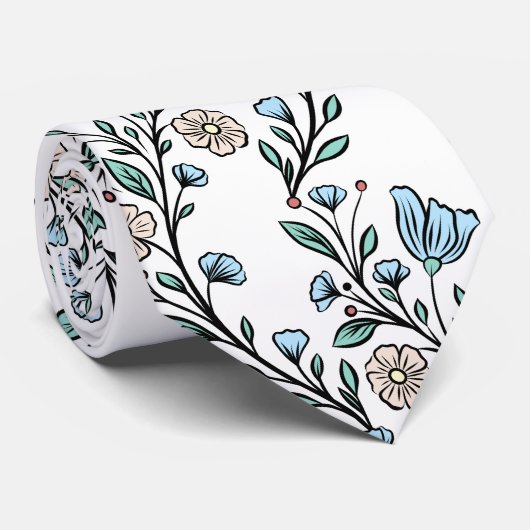 Rococo pattern krawatte (Gerollt)