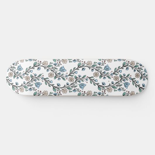 Rococo pattern skateboard (Horizontal)