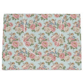 Rococo Revival Cherub Floral Toile Wrapping Paper Große Geschenktüte (Vorderseite)