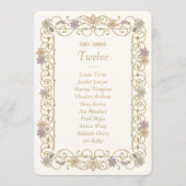 Rococo Revival Elegant Vintage Floral Wedding Einladung (Vorderseite)