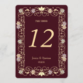 Rococo Revival Elegant Vintage Floral Wedding Einladung (Vorderseite)