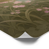 Rococo Rose River Landscape Mural Poster (Ecke)