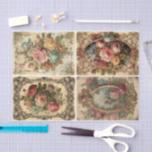 Rococo-Rosen Seidenpapier (Handwerk)
