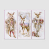 Rococo Rudolf & Festive Reindeer EQ3L Decoupage Seidenpapier (Vorderseite)
