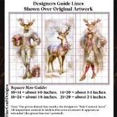 Rococo Rudolf & Festive Reindeer EQ3R Decoupage Seidenpapier