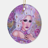 Rococo valentine fantasy art by Renee Lavoie Keramik Ornament (Links)